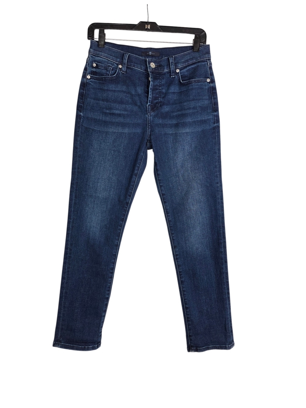 7 For All Mankind Josefina Hazel Dark Indigo Boyfriend Jeans